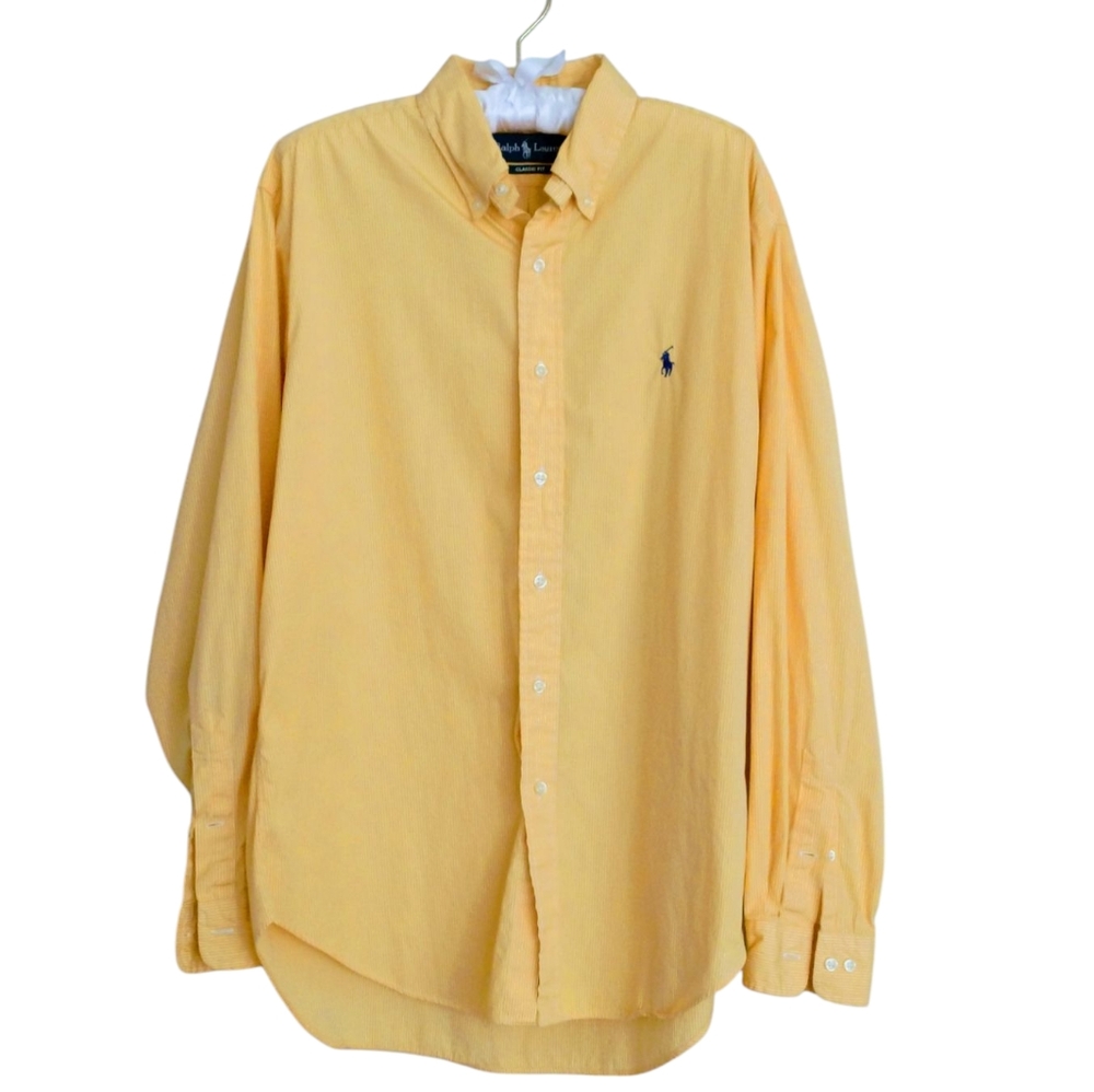 Polo by Ralph Lauren Classic Fit Men's Yellow Shirt
